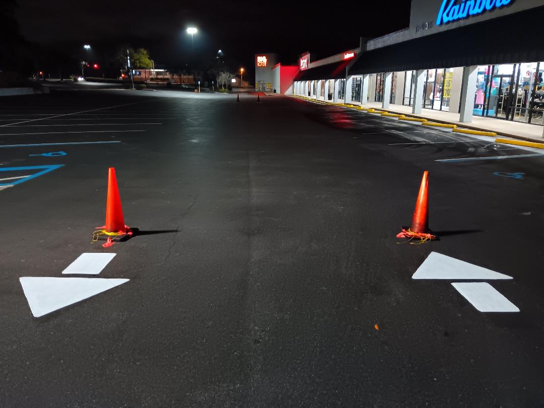 Fresh & Clear: Directional Arrow and Curb Repainting Completed in Pensacola, FL by Brynco Home Improvements LLC